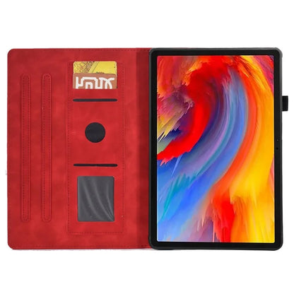 For Lenovo Tab M11 / Xiaoxin Pad 11 2024 Case Microfiber Leather Iron Tower Pattern Tablet Cover
