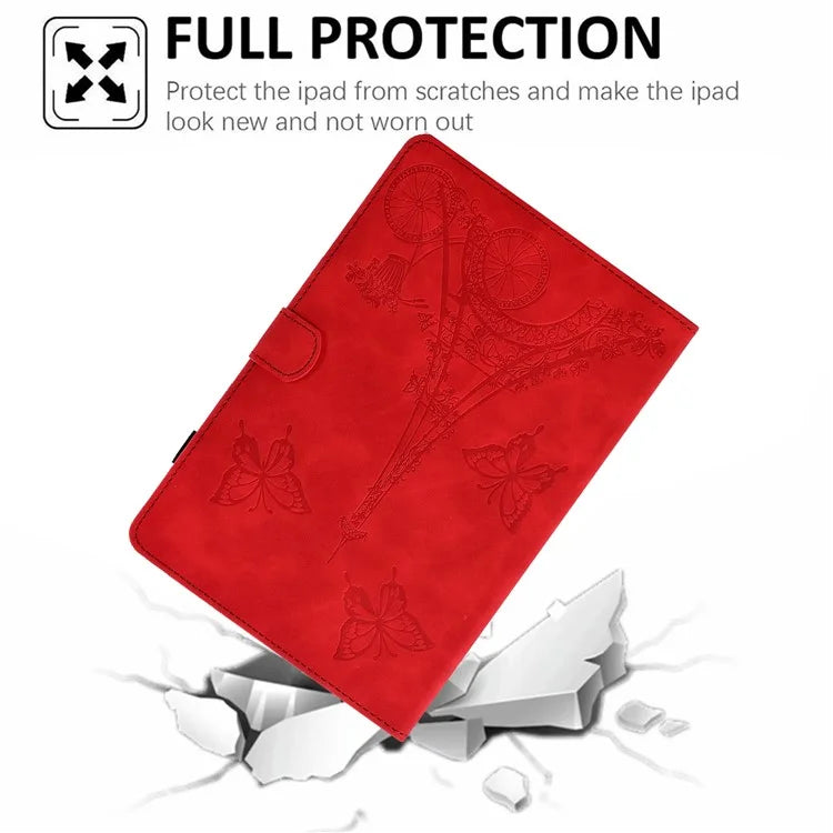 For Lenovo Tab M11 / Xiaoxin Pad 11 2024 Case Microfiber Leather Iron Tower Pattern Tablet Cover