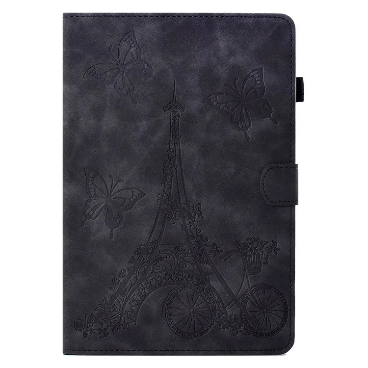 For Lenovo Tab M11 / Xiaoxin Pad 11 2024 Case Microfiber Leather Iron Tower Pattern Tablet Cover
