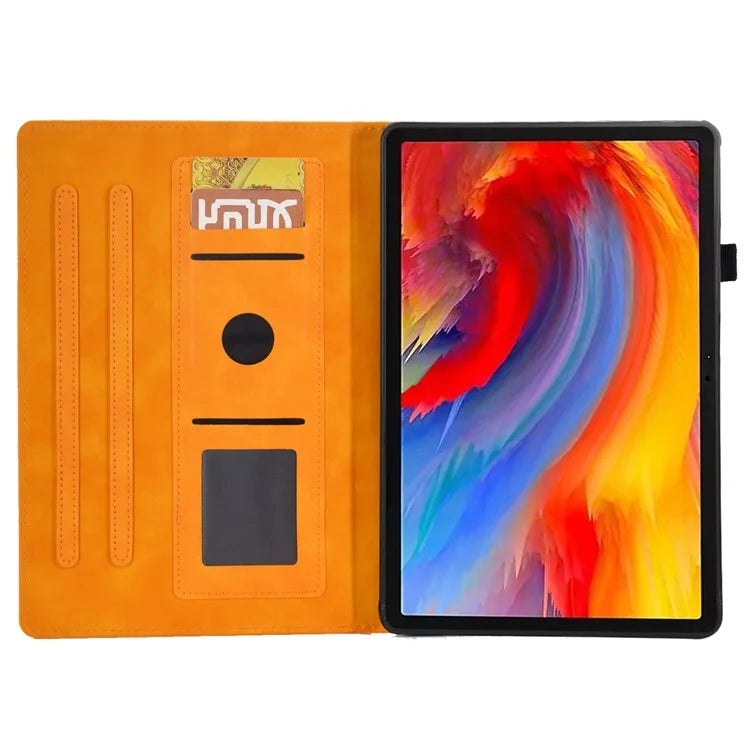 For Lenovo Tab M11 / Xiaoxin Pad 11 2024 Case Microfiber Leather Iron Tower Pattern Tablet Cover