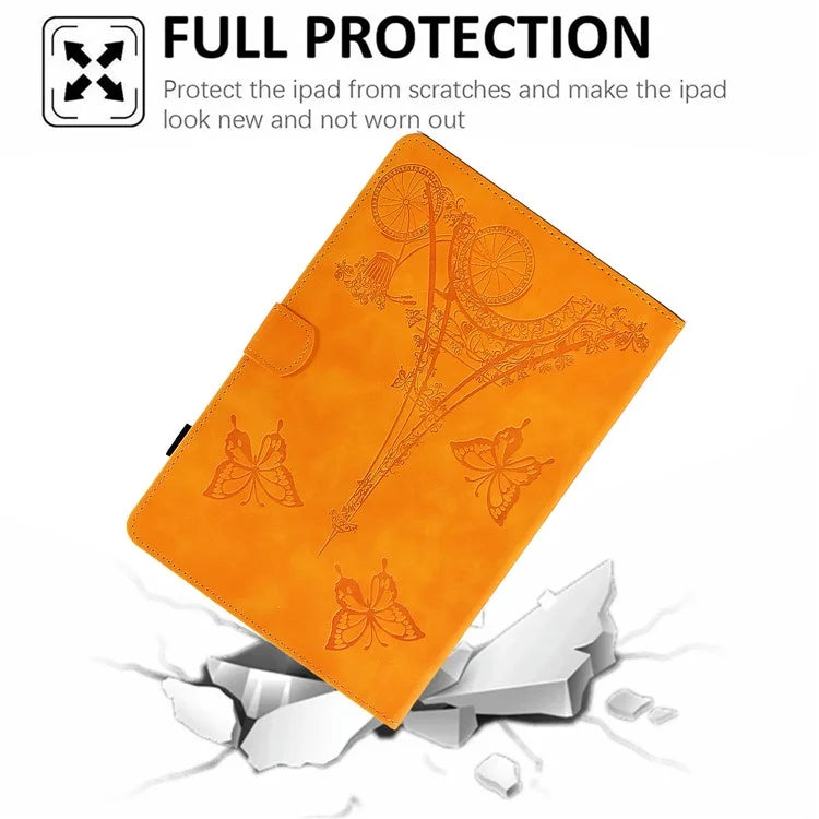 For Lenovo Tab M11 / Xiaoxin Pad 11 2024 Case Microfiber Leather Iron Tower Pattern Tablet Cover