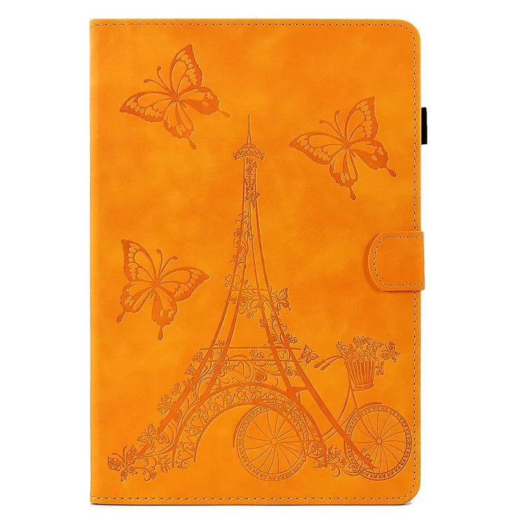 For Lenovo Tab M11 / Xiaoxin Pad 11 2024 Case Microfiber Leather Iron Tower Pattern Tablet Cover