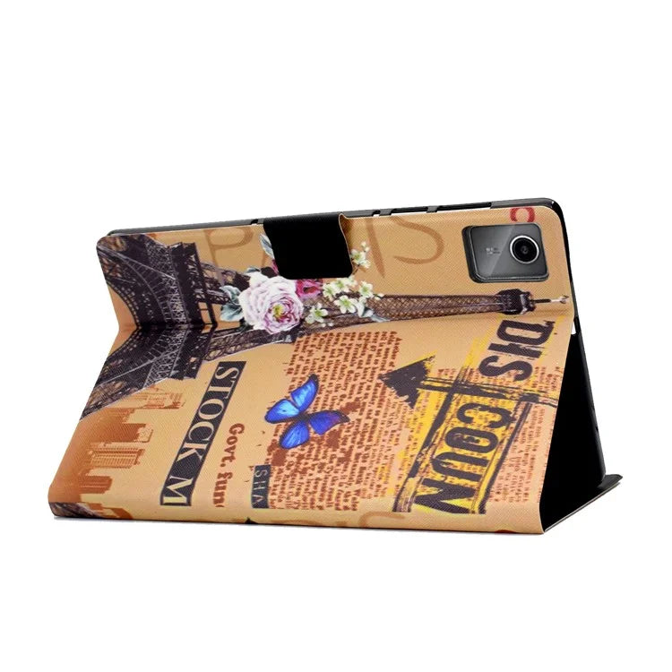 For Lenovo Tab M11 / Xiaoxin Pad 11 2024 Case Card Holder Pattern Leather Tablet Cover