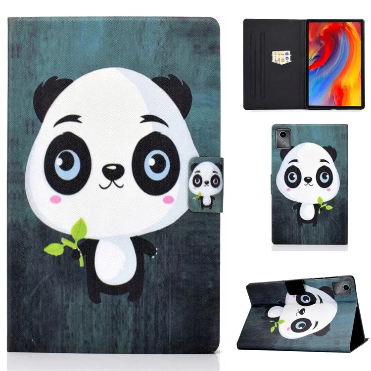 For Lenovo Tab M11 / Xiaoxin Pad 11 2024 Case Card Holder Pattern Leather Tablet Cover