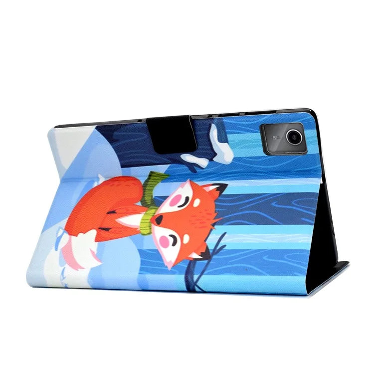 For Lenovo Tab M11 / Xiaoxin Pad 11 2024 Case Card Holder Pattern Leather Tablet Cover
