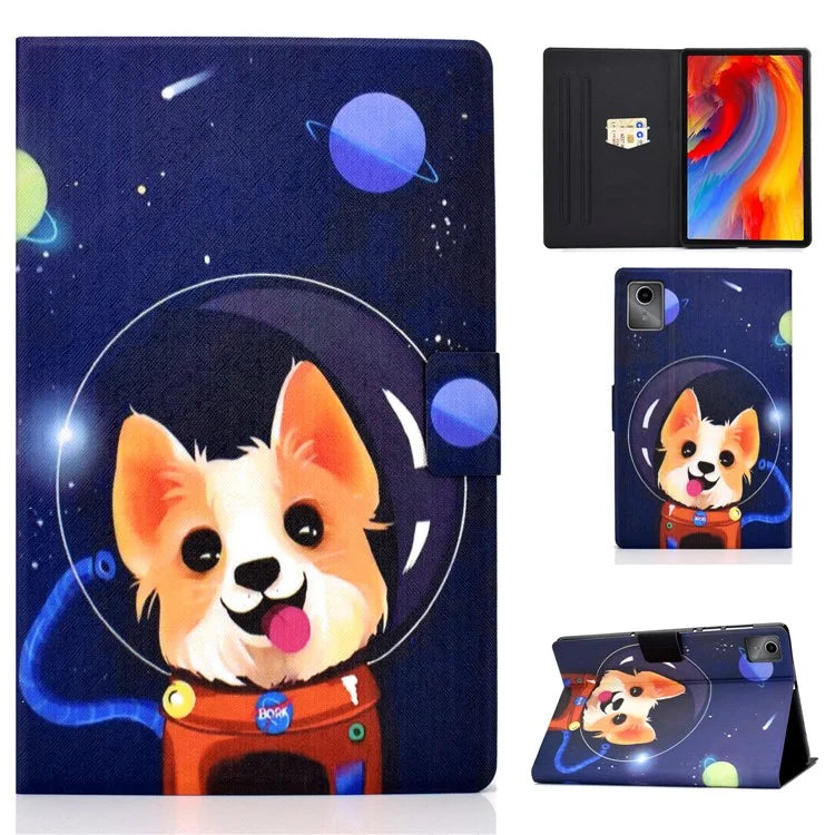 For Lenovo Tab M11 / Xiaoxin Pad 11 2024 Case Card Holder Pattern Leather Tablet Cover
