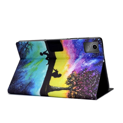 For Lenovo Tab M11 / Xiaoxin Pad 11 2024 Case Card Holder Pattern Leather Tablet Cover