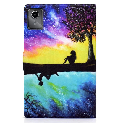 For Lenovo Tab M11 / Xiaoxin Pad 11 2024 Case Card Holder Pattern Leather Tablet Cover