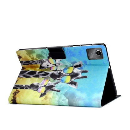 For Lenovo Tab M11 / Xiaoxin Pad 11 2024 Case Card Holder Pattern Leather Tablet Cover
