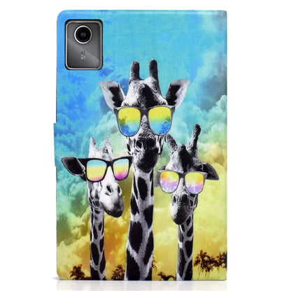 For Lenovo Tab M11 / Xiaoxin Pad 11 2024 Case Card Holder Pattern Leather Tablet Cover