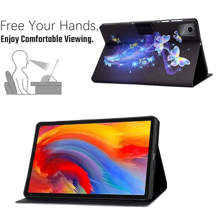 For Lenovo Tab M11 / Xiaoxin Pad 11 2024 Case Card Holder Pattern Leather Tablet Cover