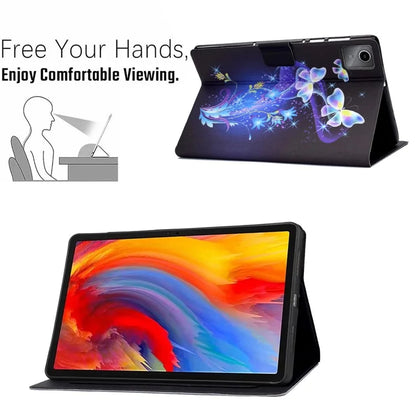 For Lenovo Tab M11 / Xiaoxin Pad 11 2024 Case Card Holder Pattern Leather Tablet Cover