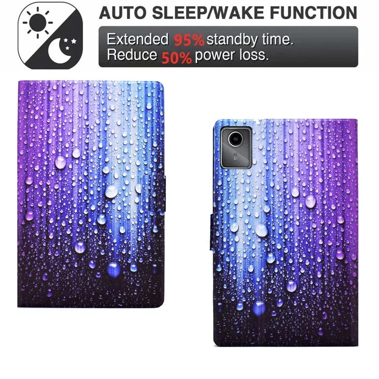 For Lenovo Tab M11 / Xiaoxin Pad 11 2024 Case Card Holder Pattern Leather Tablet Cover