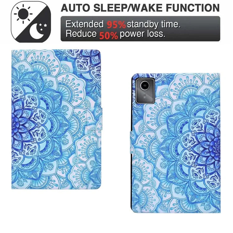 For Lenovo Tab M11 / Xiaoxin Pad 11 2024 Case Card Holder Pattern Leather Tablet Cover