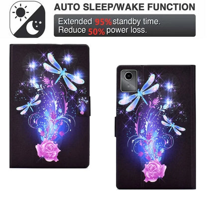 For Lenovo Tab M11 / Xiaoxin Pad 11 2024 Case Card Holder Pattern Leather Tablet Cover