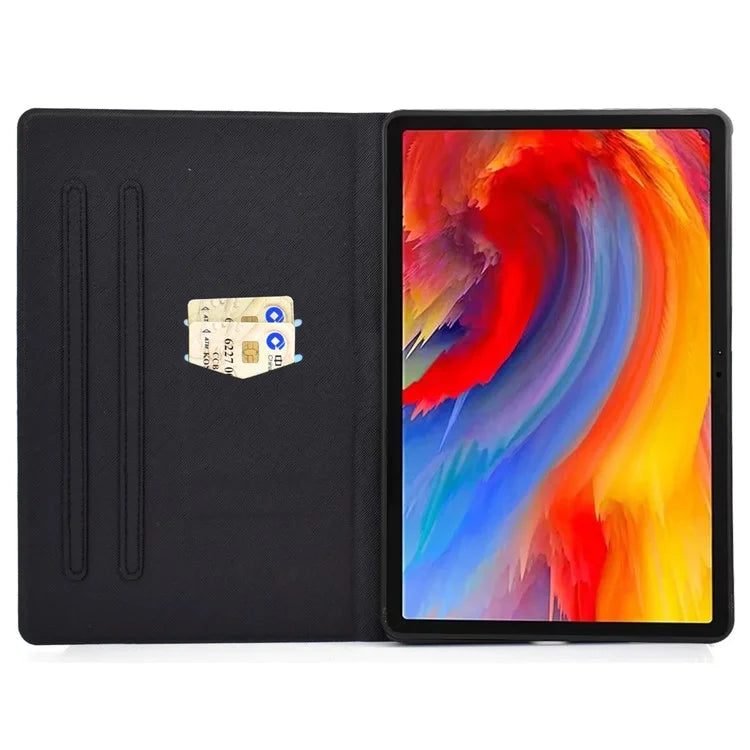For Lenovo Tab M11 / Xiaoxin Pad 11 2024 Case Card Holder Pattern Leather Tablet Cover