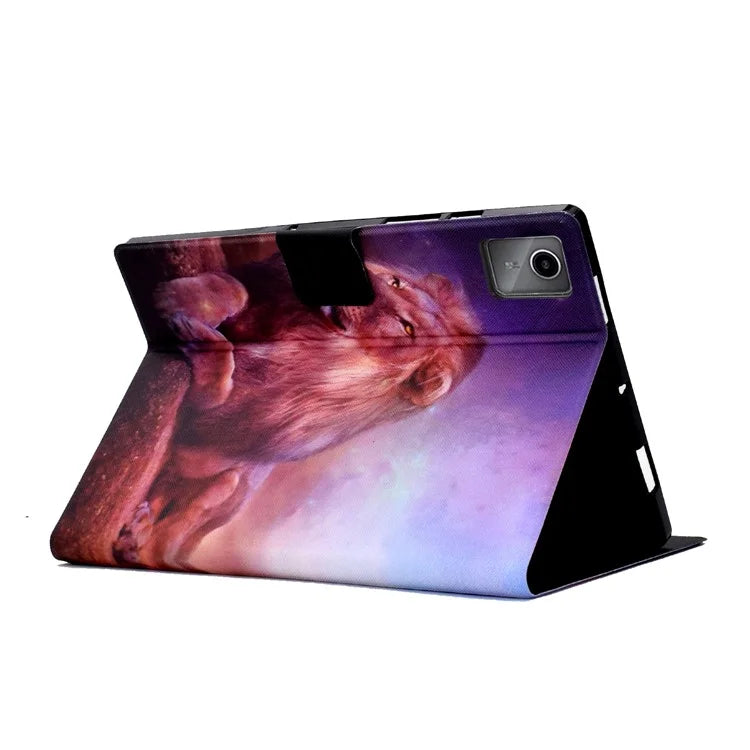 For Lenovo Tab M11 / Xiaoxin Pad 11 2024 Case Card Holder Pattern Leather Tablet Cover