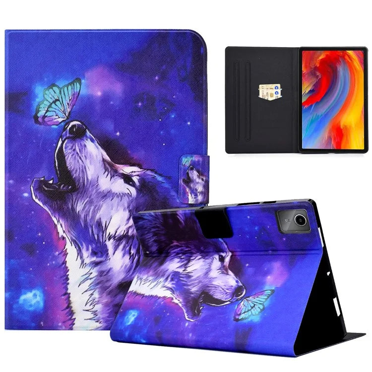 For Lenovo Tab M11 / Xiaoxin Pad 11 2024 Case Card Holder Pattern Leather Tablet Cover