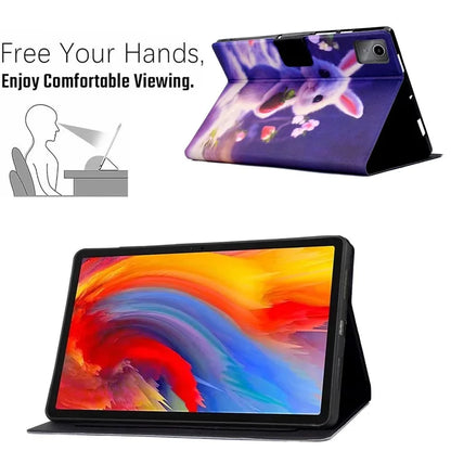 For Lenovo Tab M11 / Xiaoxin Pad 11 2024 Case Card Holder Pattern Leather Tablet Cover