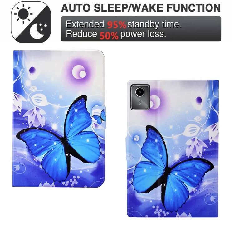 For Lenovo Tab M11 / Xiaoxin Pad 11 2024 Case Card Holder Pattern Leather Tablet Cover