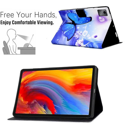 For Lenovo Tab M11 / Xiaoxin Pad 11 2024 Case Card Holder Pattern Leather Tablet Cover