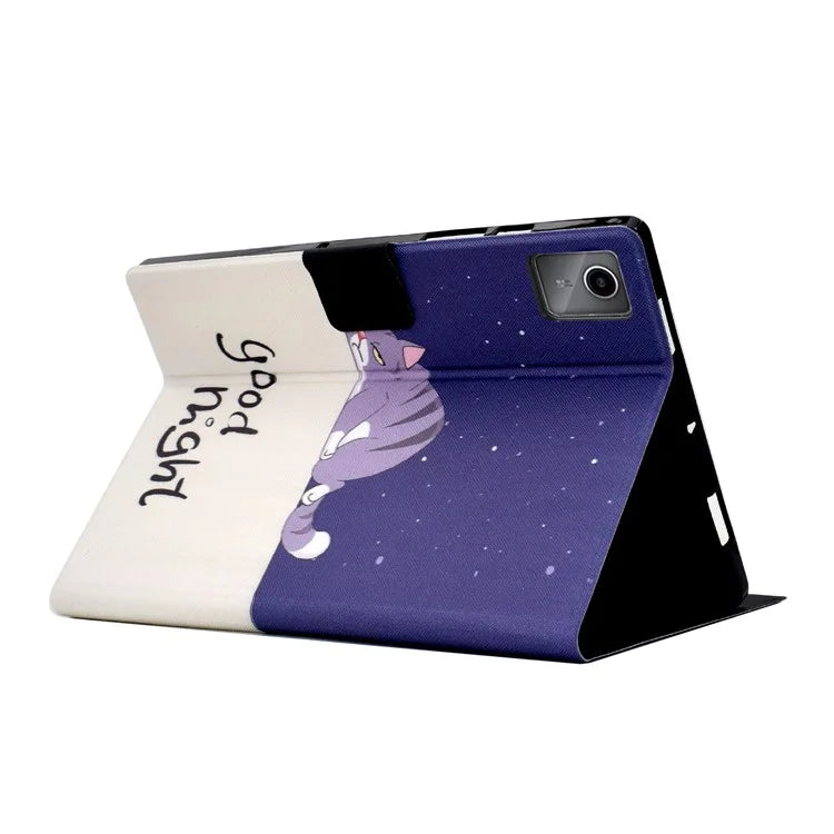 For Lenovo Tab M11 / Xiaoxin Pad 11 2024 Case Card Holder Pattern Leather Tablet Cover