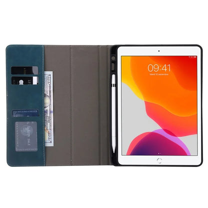 For iPad Air (2013) / Air 2 / iPad 9.7-inch (2017) / (2018) Tablet Case Wallet Leather Flip Cover with Pens Slot