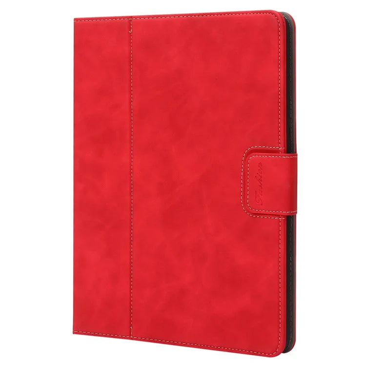 For iPad 10.2 (2021)  /  (2019)  /  (2020)  /  Air 10.5 inch (2019) Case Wallet Calf Texture Tablet Cover with Pens Slot