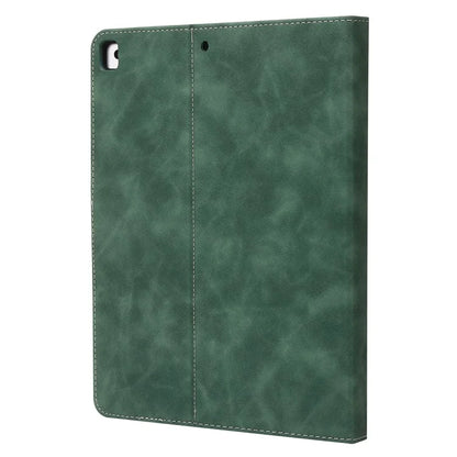 For iPad 10.2 (2021)  /  (2019)  /  (2020)  /  Air 10.5 inch (2019) Case Wallet Calf Texture Tablet Cover with Pens Slot