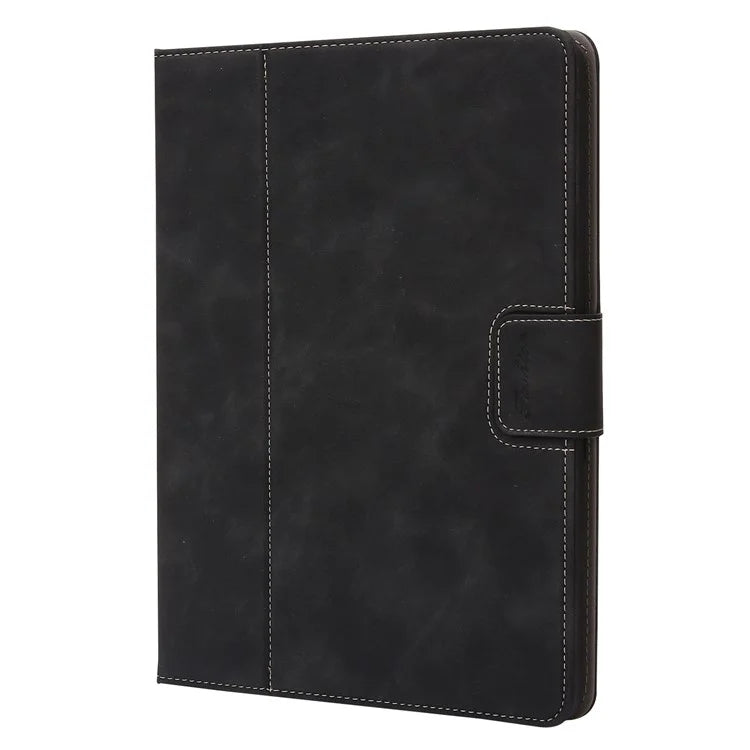 For iPad 10.2 (2021)  /  (2019)  /  (2020)  /  Air 10.5 inch (2019) Case Wallet Calf Texture Tablet Cover with Pens Slot