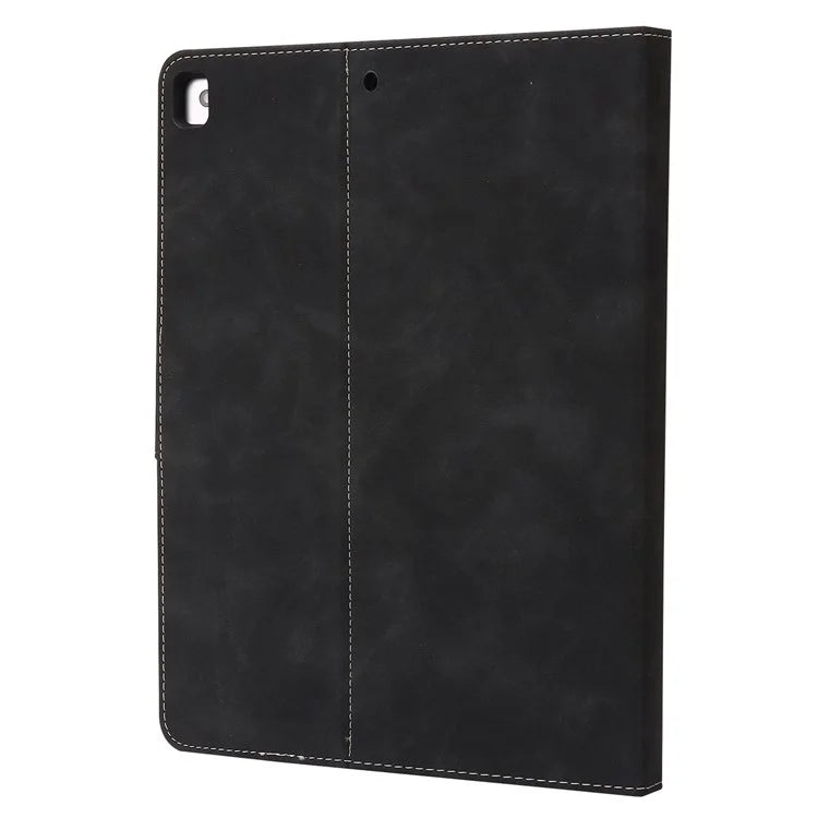 For iPad 10.2 (2021)  /  (2019)  /  (2020)  /  Air 10.5 inch (2019) Case Wallet Calf Texture Tablet Cover with Pens Slot