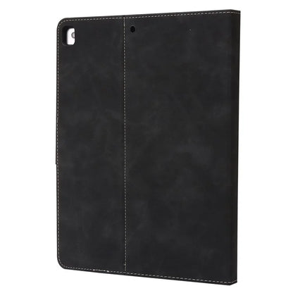 For iPad 10.2 (2021)  /  (2019)  /  (2020)  /  Air 10.5 inch (2019) Case Wallet Calf Texture Tablet Cover with Pens Slot