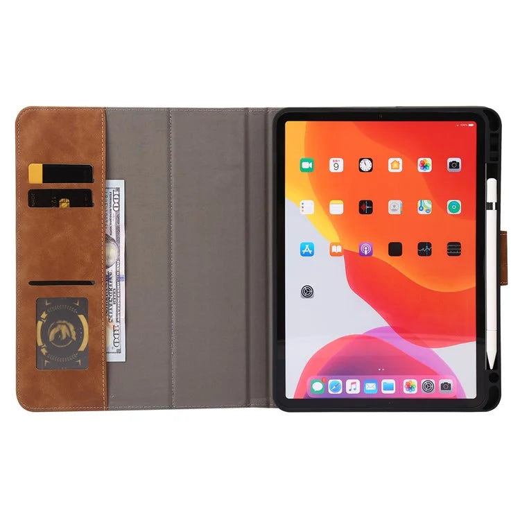 For iPad Air 11 (2024) / Air (2022) / (2020) / iPad Pro 11 (2018) / (2020) / (2021) / (2022) Case Wallet Leather Tablet Cover with Pens Slot