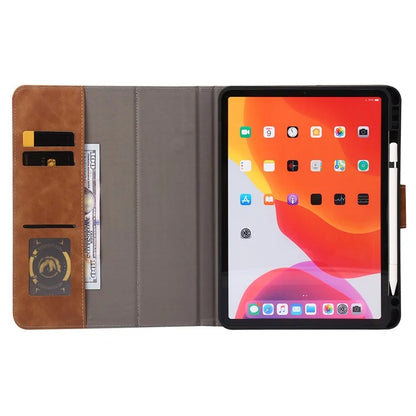 For iPad Air 11 (2024) / Air (2022) / (2020) / iPad Pro 11 (2018) / (2020) / (2021) / (2022) Case Wallet Leather Tablet Cover with Pens Slot