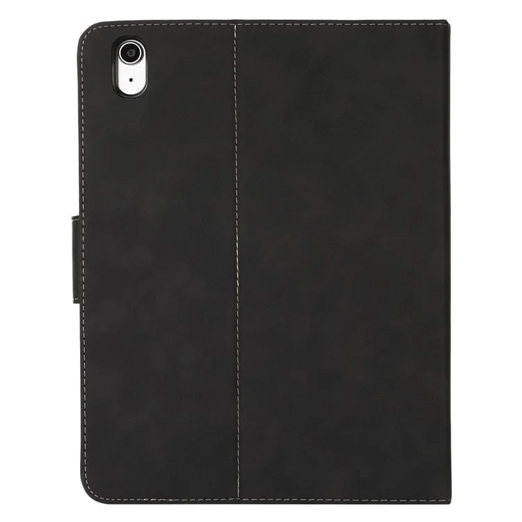 For iPad 10.9 (2022) Case Leather Flip Wallet Tablet Cover with Pens Slot