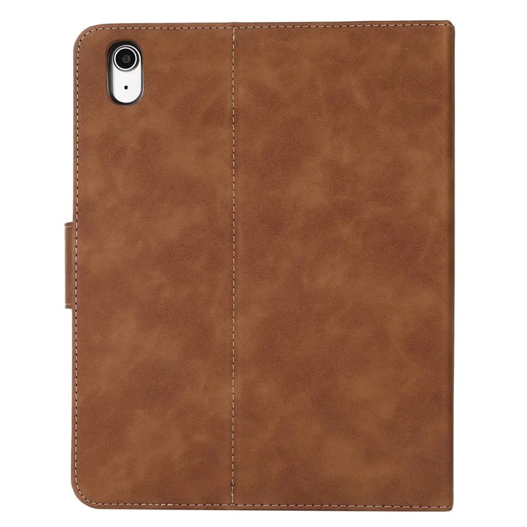 For iPad 10.9 (2022) Case Leather Flip Wallet Tablet Cover with Pens Slot