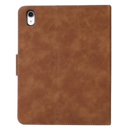 For iPad 10.9 (2022) Case Leather Flip Wallet Tablet Cover with Pens Slot