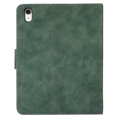 For iPad 10.9 (2022) Case Leather Flip Wallet Tablet Cover with Pens Slot