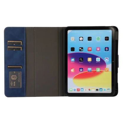 For iPad 10.9 (2022) Case Leather Flip Wallet Tablet Cover with Pens Slot