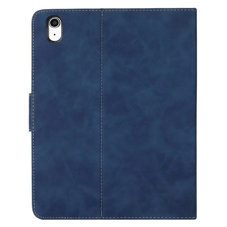 For iPad 10.9 (2022) Case Leather Flip Wallet Tablet Cover with Pens Slot