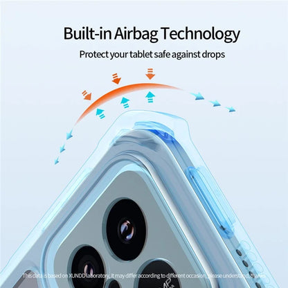 XUNDD For Xiaomi Pad 6S Pro 12.4 Case TPU+PC+PU Anti-drop Tablet Cover with Kickstand