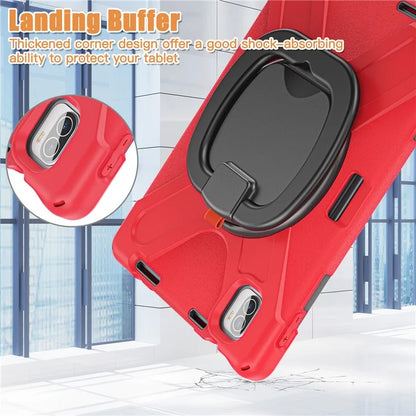 For Xiaomi Pad 5 Case Rugged Corner Protection PC+Silicone Tablet Cover with Rotating Kickstand