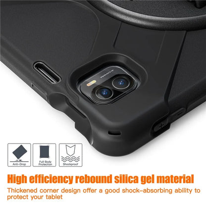 For Xiaomi Pad 5 / Pad 5 Pro Case Kickstand PC+Silicone Rugged Tablet Cover with Hand Strap