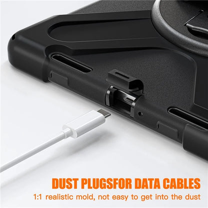 For Xiaomi Pad 5 / Pad 5 Pro Case Kickstand PC+Silicone Rugged Tablet Cover with Hand Strap