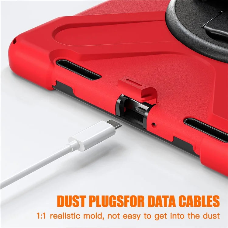 For Xiaomi Pad 5 / Pad 5 Pro Case Kickstand PC+Silicone Rugged Tablet Cover with Hand Strap