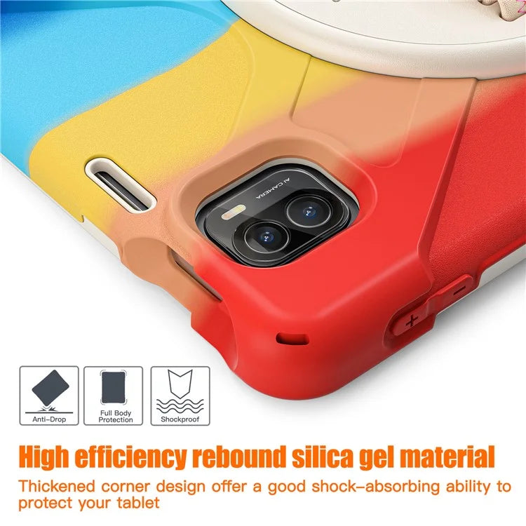 For Xiaomi Pad 5 / Pad 5 Pro Case Kickstand PC+Silicone Rugged Tablet Cover with Hand Strap