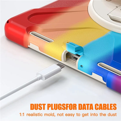For Xiaomi Pad 5 / Pad 5 Pro Case Kickstand PC+Silicone Rugged Tablet Cover with Hand Strap