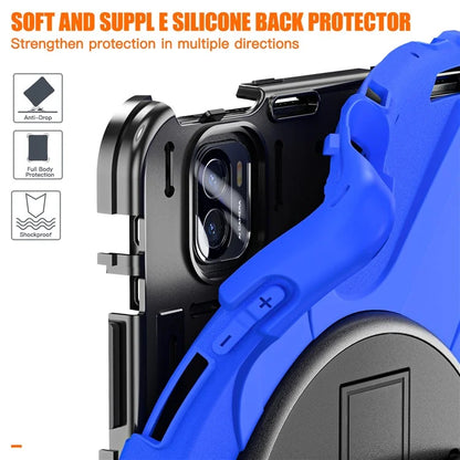 For Xiaomi Pad 5 / Pad 5 Pro Case Kickstand PC+Silicone Rugged Tablet Cover with Hand Strap