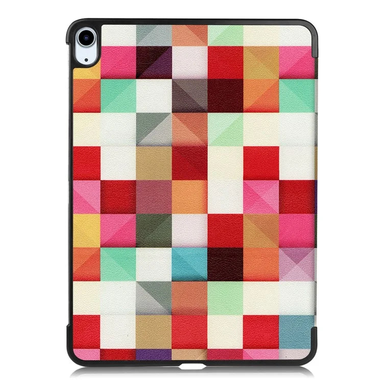 For iPad Air 11 (2024) Case Trifold Stand Pattern Auto Wake /  Sleep Tablet Cover