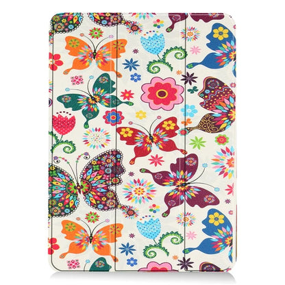For iPad Air 11 (2024) Case Trifold Stand Pattern Auto Wake /  Sleep Tablet Cover